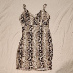 Snake Print Dress